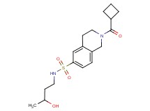 2-(cyclobutylcarbonyl)-N-(3-hydroxybutyl)-1,2,3,4-tetrahydroisoquinoline-6-sulfonamide acetate
