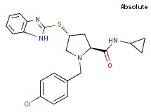 (4R)-4-(1H-benzimidazol-2-ylthio)-1-(4-chlorobenzyl)-N-cyclopropyl-L-prolinamide