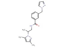 N-[2-(3,5-dimethyl-1H-pyrazol-1-yl)propyl]-3-(1H-pyrazol-1-ylmethyl)benzamide