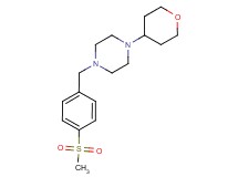 1-[4-(methylsulfonyl)benzyl]-4-(tetrahydro-2H-pyran-4-yl)piperazine