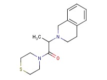 2-[1-methyl-2-oxo-2-(4-thiomorpholinyl)ethyl]-1,2,3,4-tetrahydroisoquinoline