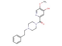 5-methoxy-2-{[4-(2-phenylethyl)-1-piperazinyl]carbonyl}-4-pyridinol
