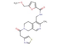 5-(methoxymethyl)-N-{[3-methyl-7-(1,3-thiazol-4-ylacetyl)-5,6,7,8-tetrahydro-2,7-naphthyridin-4-yl]methyl}-2-furamide