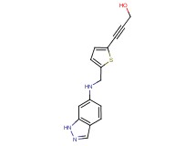 3-{5-[(1H-indazol-6-ylamino)methyl]-2-thienyl}-2-propyn-1-ol