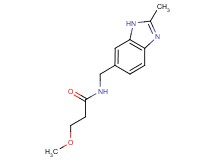 3-methoxy-N-[(2-methyl-1H-benzimidazol-6-yl)methyl]propanamide