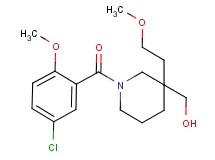 [1-(5-chloro-2-methoxybenzoyl)-3-(2-methoxyethyl)-3-piperidinyl]methanol