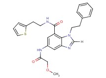 5-[(methoxyacetyl)amino]-1-(2-phenylethyl)-N-[2-(2-thienyl)ethyl]-1H-benzimidazole-7-carboxamide