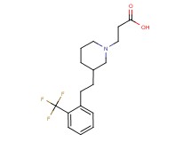 3-(3-{2-[2-(trifluoromethyl)phenyl]ethyl}-1-piperidinyl)propanoic acid