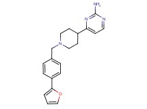 4-{1-[4-(2-furyl)benzyl]piperidin-4-yl}pyrimidin-2-amine