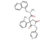 N-methyl-2-[3-(2-methylphenyl)-2,5-dioxo-1-(4-pyridinylmethyl)-3-pyrrolidinyl]-N-(1-naphthylmethyl)acetamide