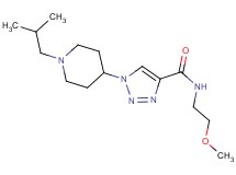 1-(1-isobutyl-4-piperidinyl)-N-(2-methoxyethyl)-1H-1,2,3-triazole-4-carboxamide