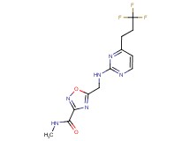 N-methyl-5-({[4-(3,3,3-trifluoropropyl)pyrimidin-2-yl]amino}methyl)-1,2,4-oxadiazole-3-carboxamide