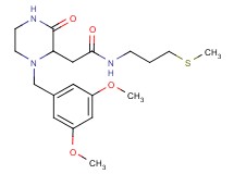 2-[1-(3,5-dimethoxybenzyl)-3-oxo-2-piperazinyl]-N-[3-(methylthio)propyl]acetamide