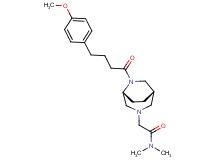 2-{(1S*,5R*)-6-[4-(4-methoxyphenyl)butanoyl]-3,6-diazabicyclo[3.2.2]non-3-yl}-N,N-dimethylacetamide