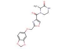 4-({2-[(1,3-benzodioxol-5-yloxy)methyl]-1,3-oxazol-4-yl}carbonyl)-3-methylpiperazin-2-one