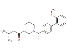 1-(1-{[6-(2-methoxyphenyl)pyridin-3-yl]carbonyl}piperidin-3-yl)-3-methylbutan-1-one