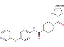 1-D-prolyl-N-[4-(3-pyridinyloxy)phenyl]-4-piperidinecarboxamide dihydrochloride
