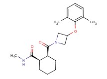 (1R*,2S*)-2-{[3-(2,6-dimethylphenoxy)-1-azetidinyl]carbonyl}-N-methylcyclohexanecarboxamide