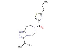 3-isopropyl-7-[(2-propyl-1,3-thiazol-4-yl)carbonyl]-6,7,8,9-tetrahydro-5H-[1,2,4]triazolo[4,3-d][1,4]diazepine
