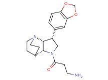 {3-[rel-(2R,3R,6R)-3-(1,3-benzodioxol-5-yl)-1,5-diazatricyclo[5.2.2.0~2,6~]undec-5-yl]-3-oxopropyl}amine dihydrochloride