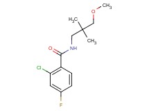 2-chloro-4-fluoro-N-(3-methoxy-2,2-dimethylpropyl)benzamide