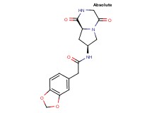2-(1,3-benzodioxol-5-yl)-N-[(7S,8aS)-1,4-dioxooctahydropyrrolo[1,2-a]pyrazin-7-yl]acetamide