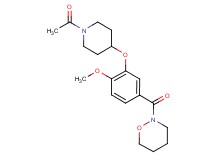 2-{3-[(1-acetyl-4-piperidinyl)oxy]-4-methoxybenzoyl}-1,2-oxazinane