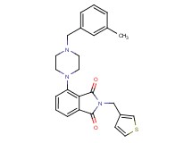 4-[4-(3-methylbenzyl)-1-piperazinyl]-2-(3-thienylmethyl)-1H-isoindole-1,3(2H)-dione