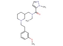 N-ethyl-N-({1-[2-(3-methoxyphenyl)ethyl]-3-piperidinyl}methyl)-1-methyl-1H-pyrazole-5-carboxamide