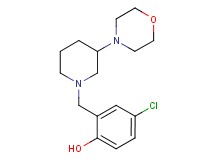 4-chloro-2-{[3-(4-morpholinyl)-1-piperidinyl]methyl}phenol
