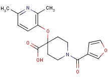 4-[(2,6-dimethylpyridin-3-yl)oxy]-1-(3-furoyl)piperidine-4-carboxylic acid