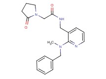 N-({2-[benzyl(methyl)amino]-3-pyridinyl}methyl)-2-(2-oxo-1-pyrrolidinyl)acetamide