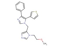 1-{[1-(2-methoxyethyl)-1H-imidazol-5-yl]methyl}-4-phenyl-5-(3-thienyl)-1H-imidazole