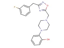 2-(4-{[3-(3-fluorobenzyl)-1,2,4-oxadiazol-5-yl]methyl}-1-piperazinyl)phenol