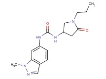 N-(1-methyl-1H-indazol-6-yl)-N'-(5-oxo-1-propylpyrrolidin-3-yl)urea