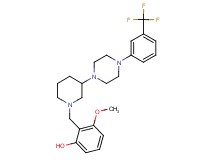 3-methoxy-2-[(3-{4-[3-(trifluoromethyl)phenyl]-1-piperazinyl}-1-piperidinyl)methyl]phenol