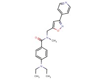 4-(diethylamino)-N-methyl-N-{[3-(4-pyridinyl)-5-isoxazolyl]methyl}benzamide
