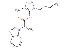 2-(1H-benzimidazol-1-yl)-N-(1-butyl-4-methyl-1H-pyrazol-5-yl)propanamide