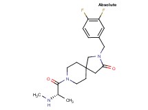 2-(3,4-difluorobenzyl)-8-(N-methyl-L-alanyl)-2,8-diazaspiro[4.5]decan-3-one hydrochloride