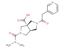 (3aS*,6aS*)-2-[(dimethylamino)carbonyl]-5-(pyridin-3-ylacetyl)hexahydropyrrolo[3,4-c]pyrrole-3a(1H)-carboxylic acid