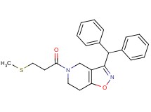 3-(diphenylmethyl)-5-[3-(methylthio)propanoyl]-4,5,6,7-tetrahydroisoxazolo[4,5-c]pyridine