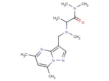 2-[[(5,7-dimethylpyrazolo[1,5-a]pyrimidin-3-yl)methyl](methyl)amino]-N,N-dimethylpropanamide