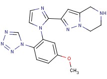 2-{1-[5-methoxy-2-(1H-tetrazol-1-yl)phenyl]-1H-imidazol-2-yl}-4,5,6,7-tetrahydropyrazolo[1,5-a]pyrazine hydrochloride
