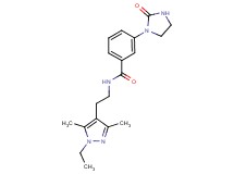 N-[2-(1-ethyl-3,5-dimethyl-1H-pyrazol-4-yl)ethyl]-3-(2-oxoimidazolidin-1-yl)benzamide