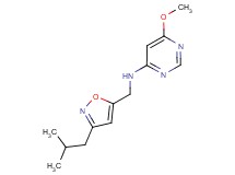 N-[(3-isobutylisoxazol-5-yl)methyl]-6-methoxypyrimidin-4-amine