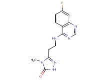 5-{2-[(7-fluoroquinazolin-4-yl)amino]ethyl}-4-methyl-2,4-dihydro-3H-1,2,4-triazol-3-one