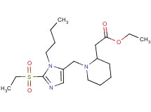 ethyl (1-{[1-butyl-2-(ethylsulfonyl)-1H-imidazol-5-yl]methyl}-2-piperidinyl)acetate