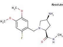 (2S,4S)-4-amino-1-(2-fluoro-4,5-dimethoxybenzyl)-N-methylpyrrolidine-2-carboxamide