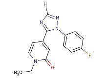 1-ethyl-4-[1-(4-fluorophenyl)-1H-1,2,4-triazol-5-yl]pyridin-2(1H)-one