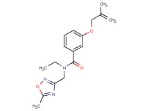 N-ethyl-N-[(5-methyl-1,2,4-oxadiazol-3-yl)methyl]-3-[(2-methylprop-2-en-1-yl)oxy]benzamide